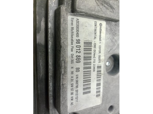9801286980, DISPLAY PEUGEOT 508|Desguaces La Cabaña