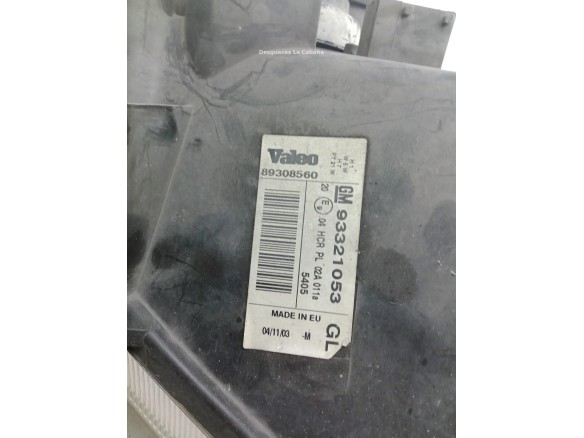 93175365 FARO DERECHO OPEL MERIVA A Limusina (X03)|Desguaces La Cabaña