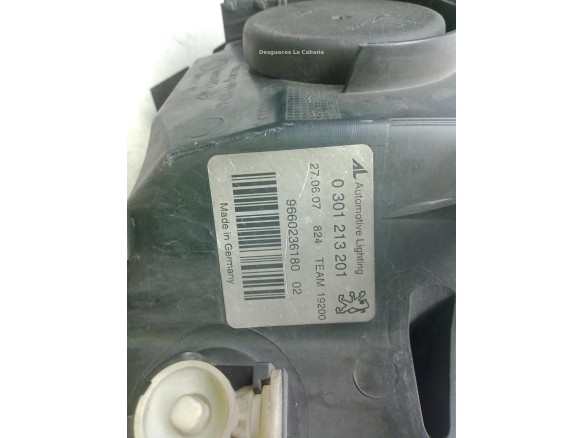 620890 FARO IZQUIERDO PEUGEOT 407 (6D_)|Desguaces La Cabaña