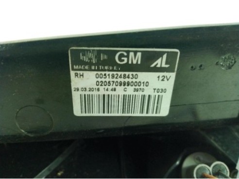00519248430 PILOTO TRA DER EXT OPEL COMBO Furgón/ranchera familiar (X12)|Desguaces La Cabaña