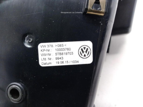 SinValor AIREADOR CENTRAL VW TOURAN (5T1) |Desguaces La Cabaña