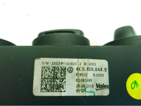 6C0820045E MANDO CALEFACCION VW POLO (6R1, 6C1)|Desguaces La Cabaña