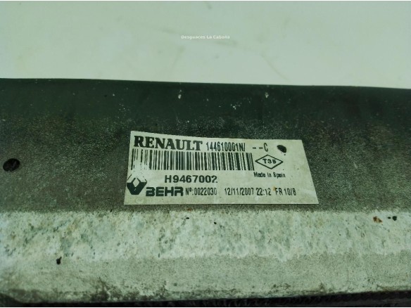 H9467002 INTERCOOLER RENAULT LAGUNA III (BT0/1)|Desguaces La Cabaña