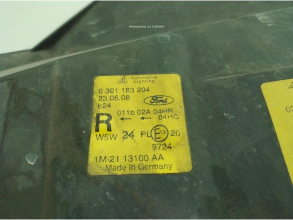1202963, 1M2113100A FARO DERECHO FORD GALAXY (WGR)|Desguaces La Cabaña