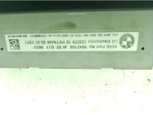 65509842166, PANTALLA MULTIMEDIA BMW 7 (G11, G12)|Desguaces La Cabaña