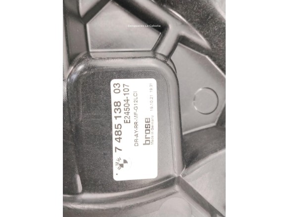 51357422878 ELEVALUNAS PUERTA LAT TRA DER BMW 7 (G11, G12)|Desguaces La Cabaña
