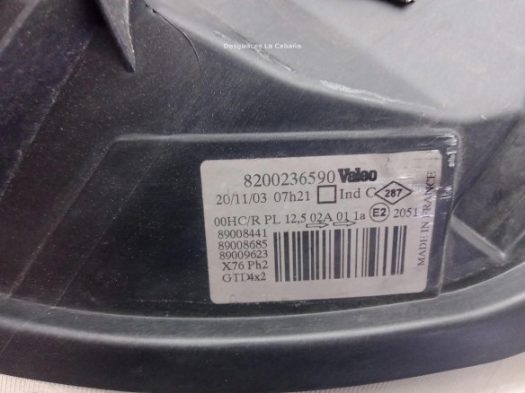 8200236590 FARO IZQUIERDO RENAULT KANGOO (KC0/1_) |Desguaces La Cabaña