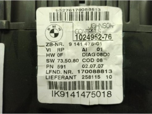 102495276,9141475, CUADRO INSTRUMENTOS BMW 1 (E87)|Desguaces La Cabaña