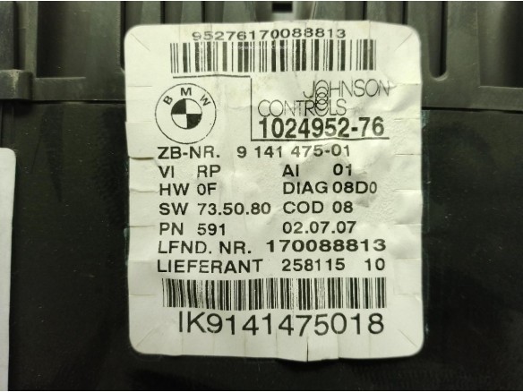 102495276,9141475, CUADRO INSTRUMENTOS BMW 1 (E87)|Desguaces La Cabaña