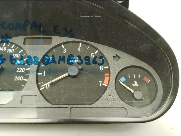 62118360484, CUADRO INSTRUMENTOS BMW 3 (E36)|Desguaces La Cabaña