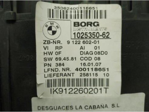 102535062,91226020, CUADRO INSTRUMENTOS BMW 3 (E90)|Desguaces La Cabaña