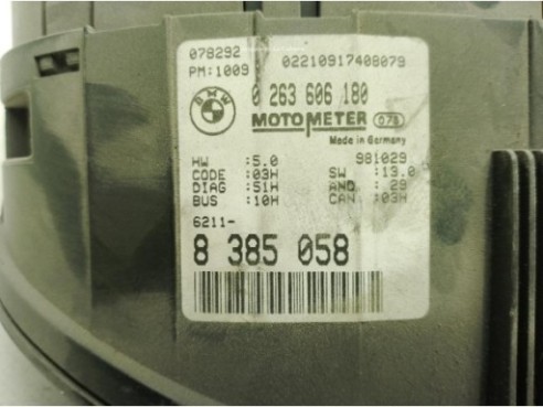 8385058, CUADRO INSTRUMENTOS BMW 3 (E46)|Desguaces La Cabaña