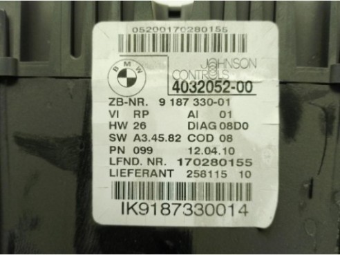 9187330, CUADRO INSTRUMENTOS BMW 1 (E87)|Desguaces La Cabaña