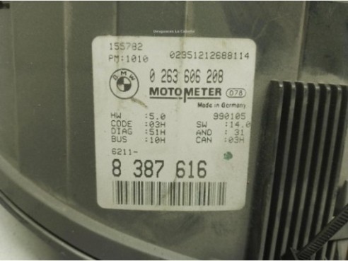 8387616, CUADRO INSTRUMENTOS BMW 3 (E46)|Desguaces La Cabaña