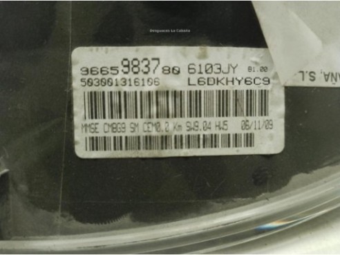 9665983780 CUADRO INSTRUMENTOS CITROEN BERLINGO (B9)|Desguaces La Cabaña