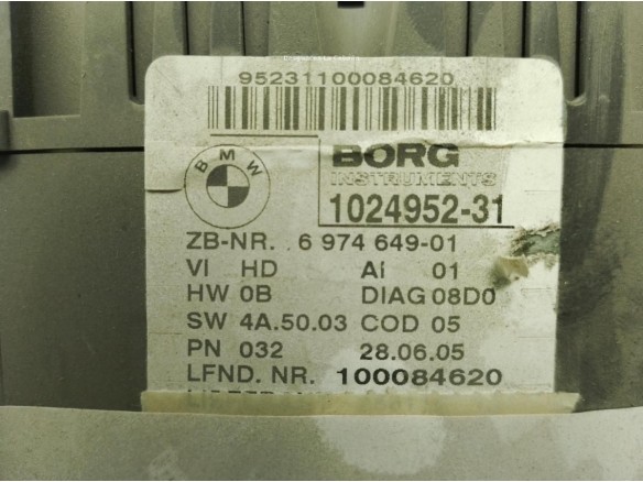 102495231, CUADRO INSTRUMENTOS BMW 1 (E87)|Desguaces La Cabaña