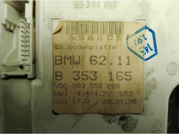 62118364380, CUADRO INSTRUMENTOS BMW 3 (E36)|Desguaces La Cabaña