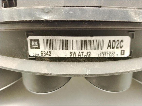 22956342AD2C CUADRO INSTRUMENTOS OPEL INSIGNIA A (G09)|Desguaces La Cabaña