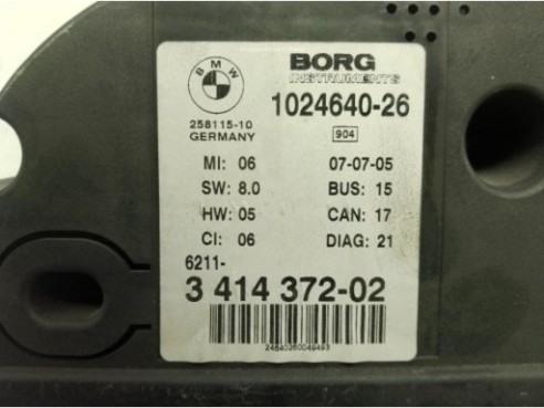 344832302, CUADRO INSTRUMENTOS VW CADDY III Furgón (2KA, 2KH, 2CA, 2CH)|Desguaces La Cabaña