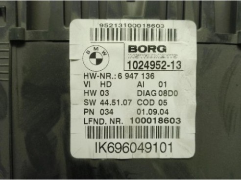 6947136, CUADRO INSTRUMENTOS BMW 1 (E87)|Desguaces La Cabaña
