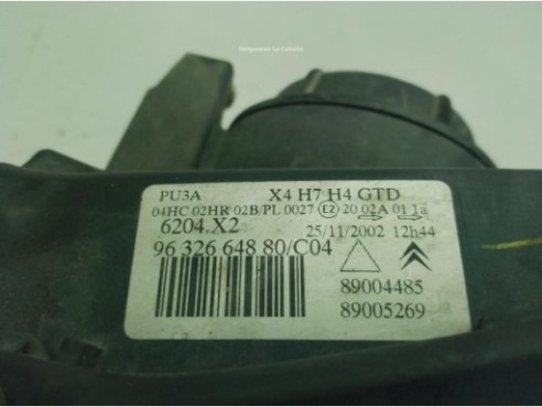 6204X2, 9632664880 FARO IZQUIERDO CITROEN C5 I (DC_)|Desguaces La Cabaña