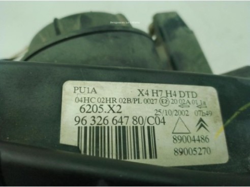 6205X2, 9632664780 FARO DERECHO CITROEN C5 I (DC_)|Desguaces La Cabaña