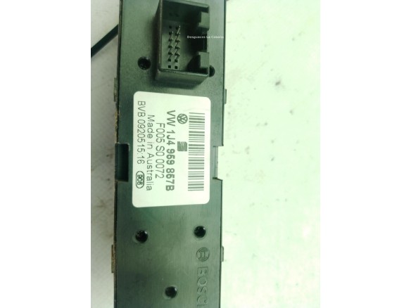   MANDO ELEVALUNAS PUERTA LAT DEL IZQ SEAT TOLEDO II (1M2)|Desguaces La Cabaña