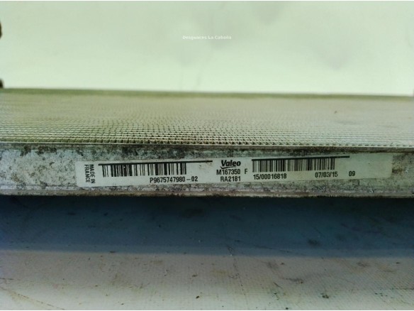 9809141780 RADIADOR AGUA CITROEN C4 Picasso II|Desguaces La Cabaña
