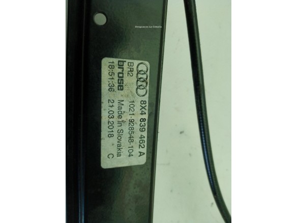 8X4839462A ELEVALUNAS PUERTA LAT TRA DER AUDI A1 (8X1, 8XK)|Desguaces La Cabaña