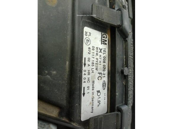 9193411 FARO IZQUIERDO OPEL OMEGA B (V94)|Desguaces La Cabaña