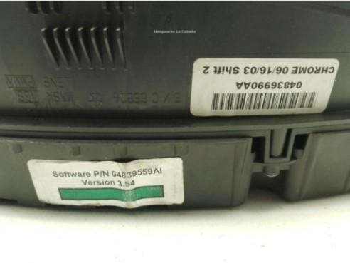 04836990AA, CUADRO INSTRUMENTOS CHRYSLER 300 C (LX, LE)|Desguaces La Cabaña