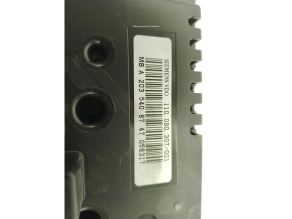 2035408747, CUADRO INSTRUMENTOS MERCEDES BENZ CLASE C Coupé (CL203)|Desguaces La Cabaña