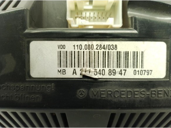 2115408947, CUADRO INSTRUMENTOS MERCEDES BENZ CLASE E (W211)|Desguaces La Cabaña