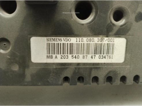 2035408747, CUADRO INSTRUMENTOS MERCEDES BENZ CLASE C Coupé (CL203)|Desguaces La Cabaña