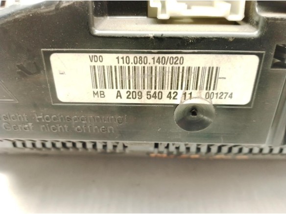 A2095404211, CUADRO INSTRUMENTOS MERCEDES BENZ CLK (C209)|Desguaces La Cabaña