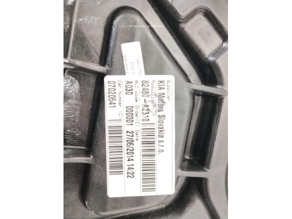 82481A2000 ELEVALUNAS PUERTA LAT DEL DER KIA CEE'D (JD)|Desguaces La Cabaña