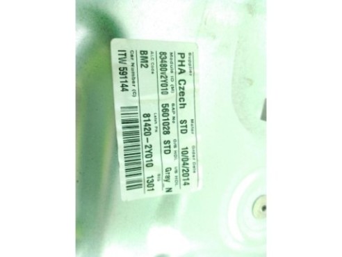 834022Y000, 814202Y010 ELEVALUNAS PUERTA LAT TRA DER HYUNDAI ix35 (LM, EL, ELH)|Desguaces La Cabaña