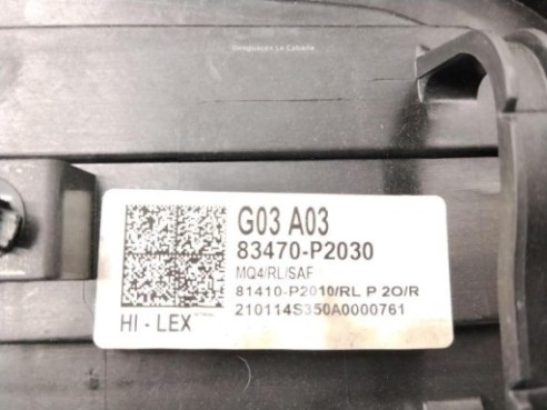 83471P2000 ELEVALUNAS PUERTA LAT TRA IZQ KIA SORENTO IV (MQ4)|Desguaces La Cabaña