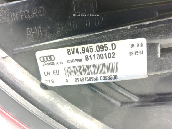8V4945095D PILOTO TRA IZQ EXT AUDI A3 Sportback (8VA, 8VF) |Desguaces La Cabaña