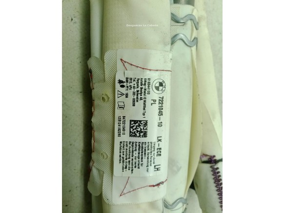 72127221045 AIRBAG CORTINA IZQ BMW 3 (F30, F80)|Desguaces La Cabaña