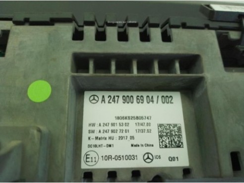 A2479006904 CUADRO INSTRUMENTOS MERCEDES BENZ CLASE A (W177)|Desguaces La Cabaña
