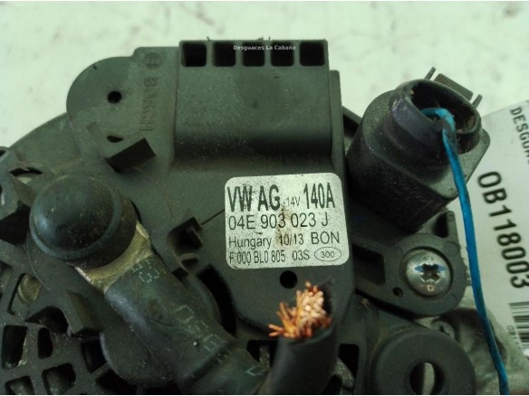 04E903015P ALTERNADOR SEAT LEON (5F1)|Desguaces La Cabaña