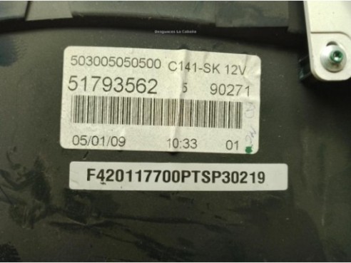 51793562, CUADRO INSTRUMENTOS FORD KA (RU8)|Desguaces La Cabaña