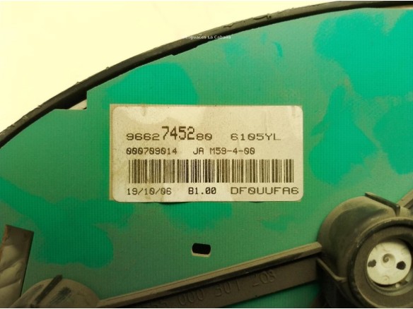 9662745280, CUADRO INSTRUMENTOS PEUGEOT PARTNER ORIGIN Furgón (5)|Desguaces La Cabaña