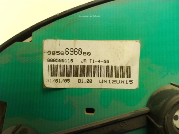 9656696080, CUADRO INSTRUMENTOS PEUGEOT PARTNER ORIGIN Furgón (5)|Desguaces La Cabaña