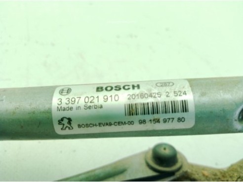 9815497780, 9815497780 MOTOR LIMPIAPARABRISAS DEL PEUGEOT 2008|Desguaces La Cabaña