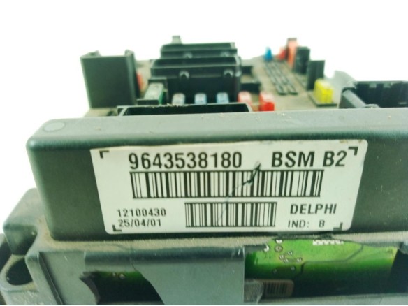 6500Y1, 9643538180 CAJA FUSIBLES EXTERIOR (BSM) PEUGEOT 307 (3A/C)|Desguaces La Cabaña