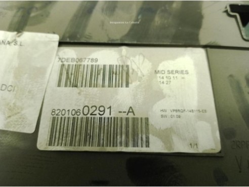 8201060291A, CUADRO INSTRUMENTOS RENAULT CLIO III (BR0/1, CR0/1)|Desguaces La Cabaña