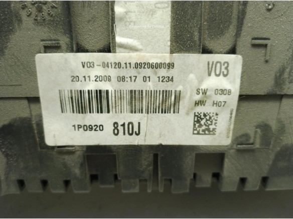 1P0920810J, CUADRO INSTRUMENTOS SEAT LEON (1P1)|Desguaces La Cabaña
