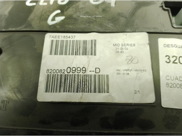 8200820999D, CUADRO INSTRUMENTOS RENAULT CLIO III (BR0/1, CR0/1)|Desguaces La Cabaña